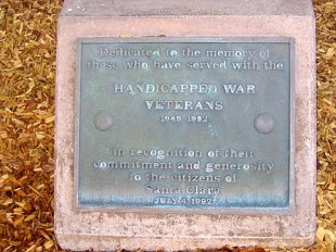 Handicapped War Veterans Plaque