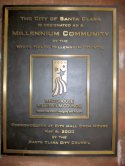 Millenium Community Designation Plaque